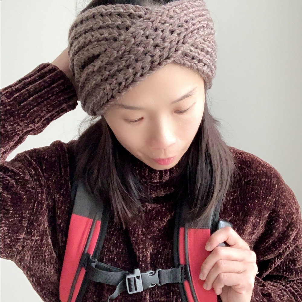 Chunky Cozy Knitted Headband - FAWN - Picture 10 of 10
